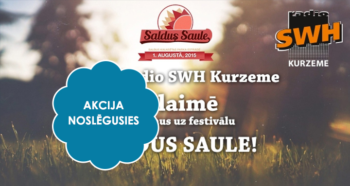 Laimē ielūgumus uz rokfestivālu SALDUS SAULE!