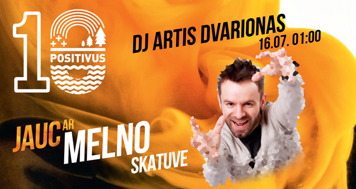 DJ Artis Dvarionas uz “Jauc ar Melno” skatuves Positivus festivālā