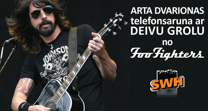 Arta Dvarionas intervija ar Deivu Grolu no grupas Foo Fighters