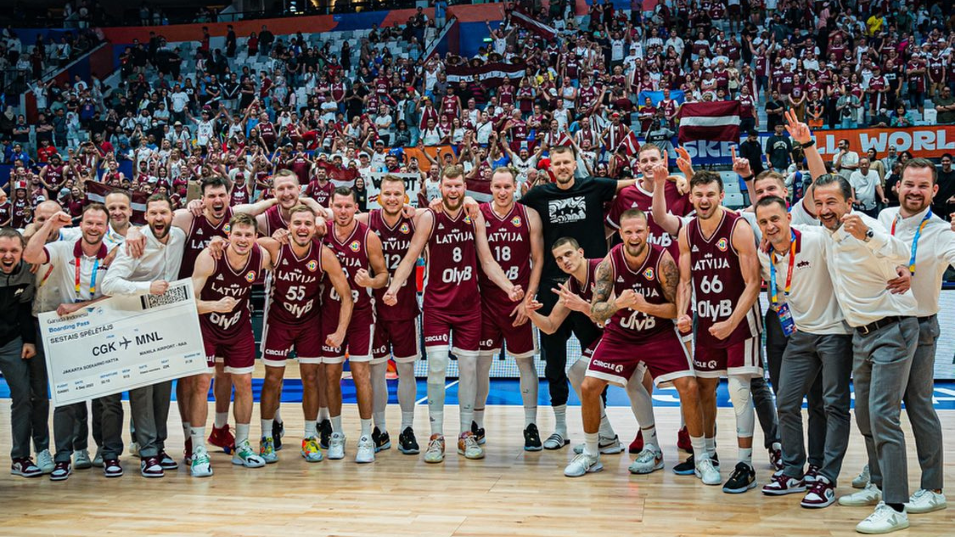 Latvijas vīriešu basketbola izlase – starp astoņām labākajām pasaulē!