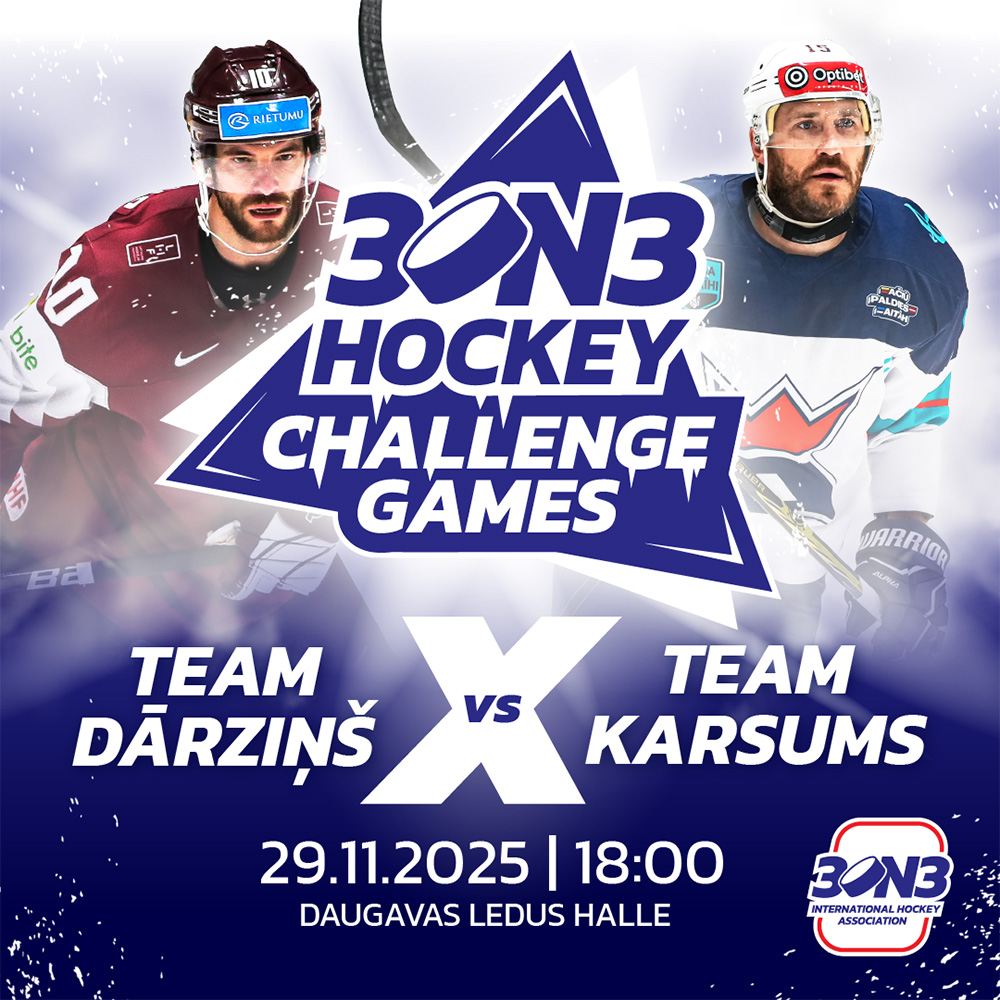 3on3 hokejs Rīgā, Daugavas stadionā - Lauris Dārziņš, Mārtiņš Karsums