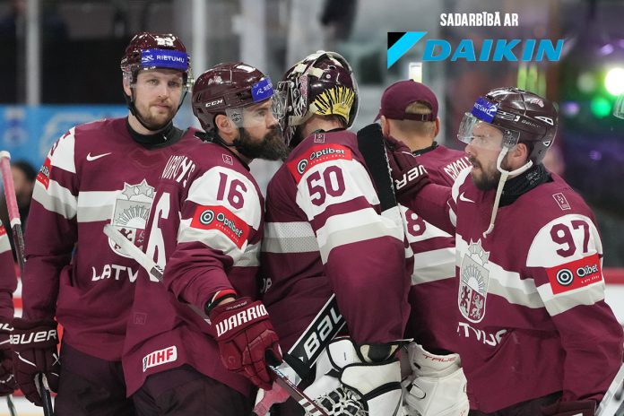 Kaspars Daugaviņš un Latvijas hokeja izlase