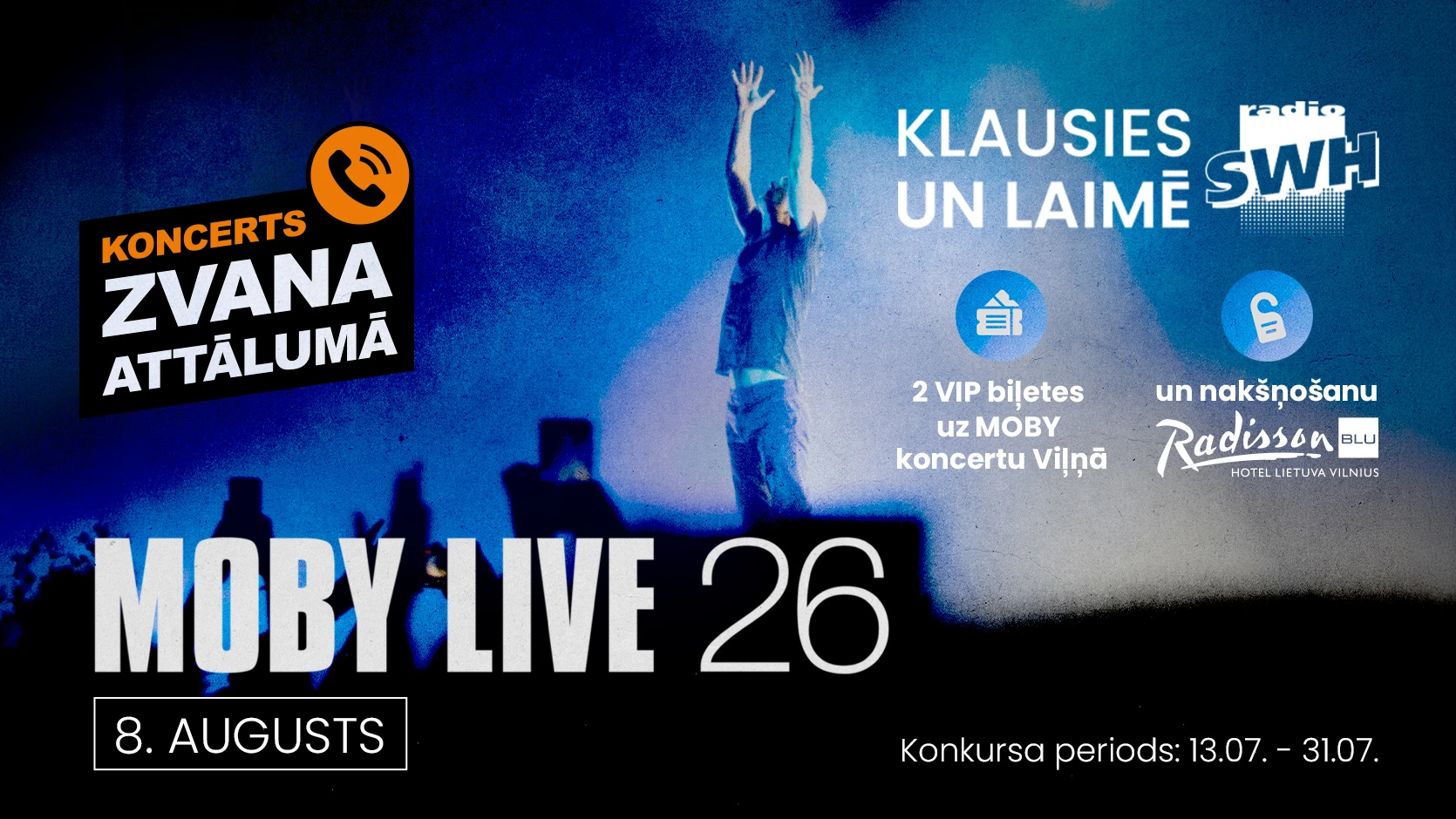 Laimē Moby koncerta biļetes